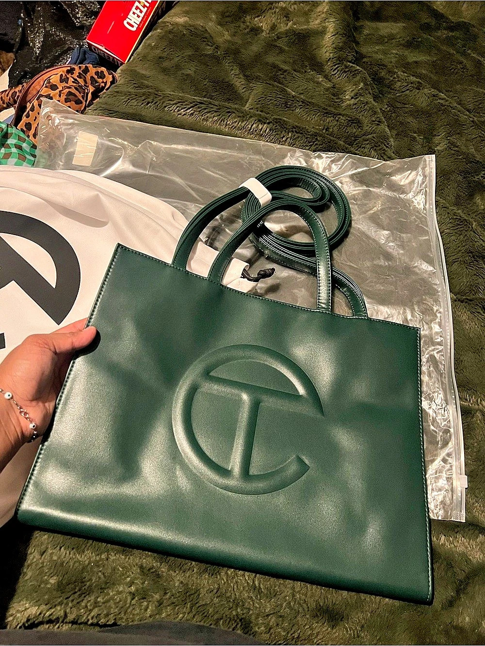 Telfar Medium Shopping Bag Dark Olive